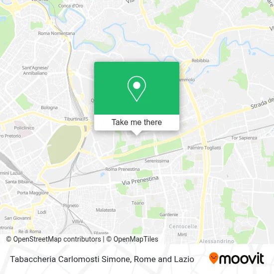 Tabaccheria Carlomosti Simone map