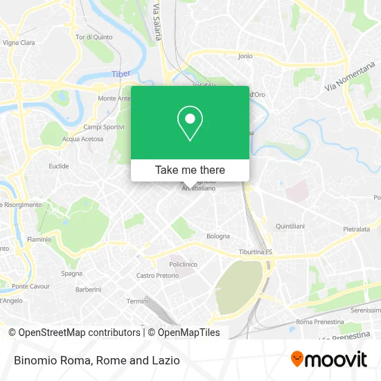 Binomio Roma map