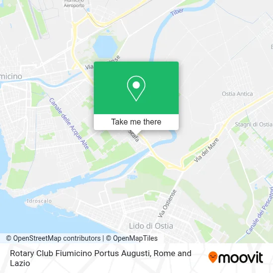 Rotary Club Fiumicino Portus Augusti map