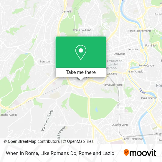 When In Rome, Like Romans Do map
