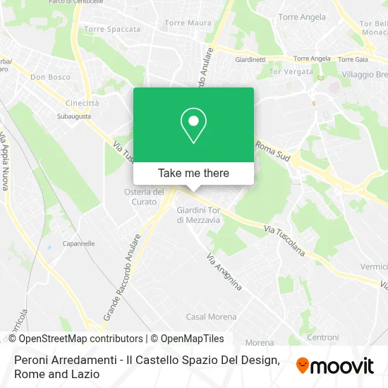 Peroni Arredamenti - Il Castello Spazio Del Design map