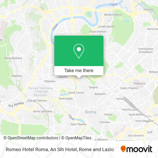 Romeo Hotel Roma, An Slh Hotel map