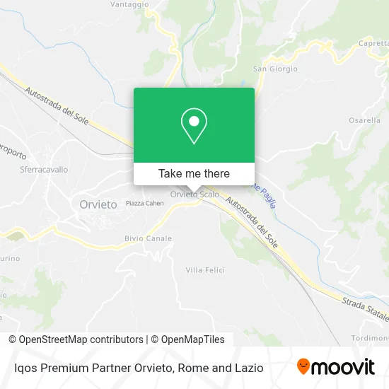 Iqos Premium Partner Orvieto map