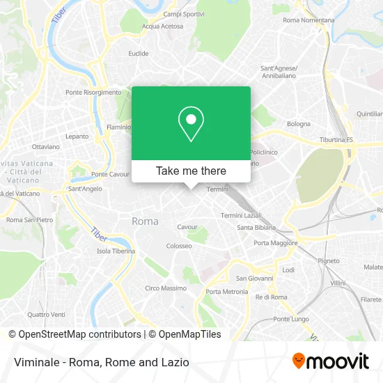 Viminale - Roma map
