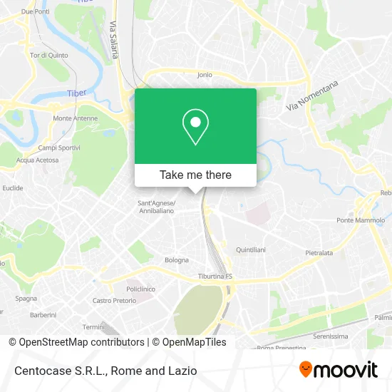 Centocase S.R.L. map