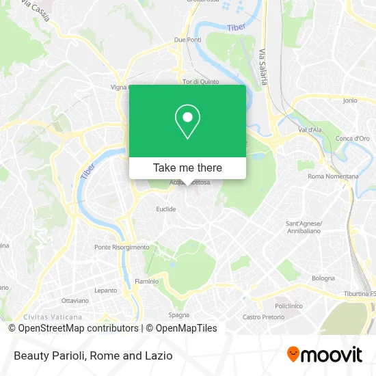 Beauty Parioli map