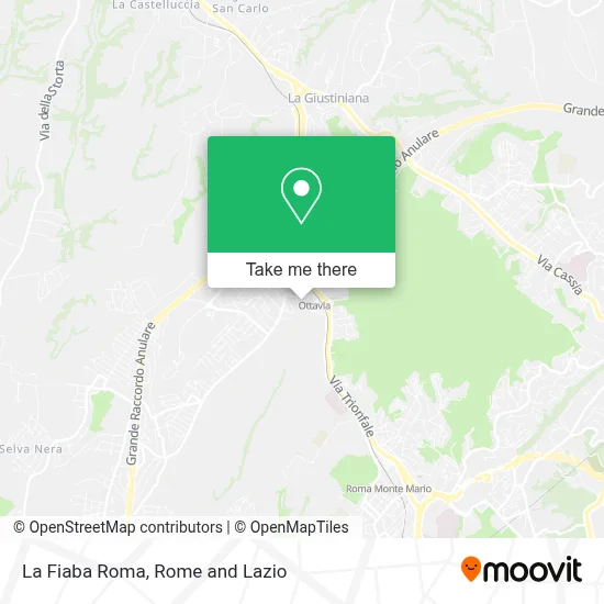 La Fiaba Roma map