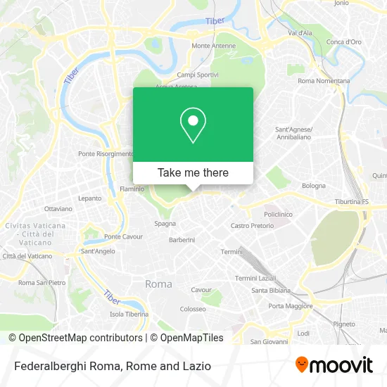 Federalberghi Roma map