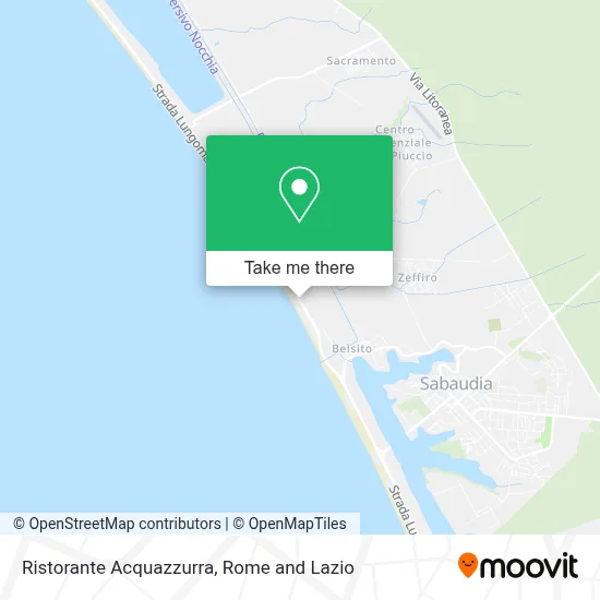 Ristorante Acquazzurra map
