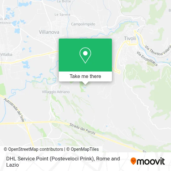 DHL Service Point (Posteveloci Prink) map