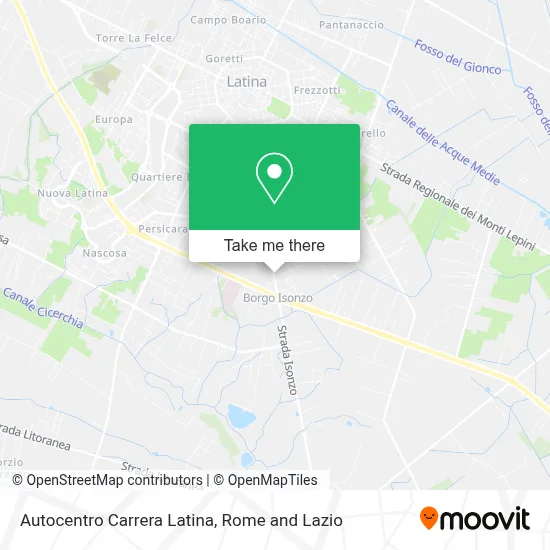 Autocentro Carrera Latina map
