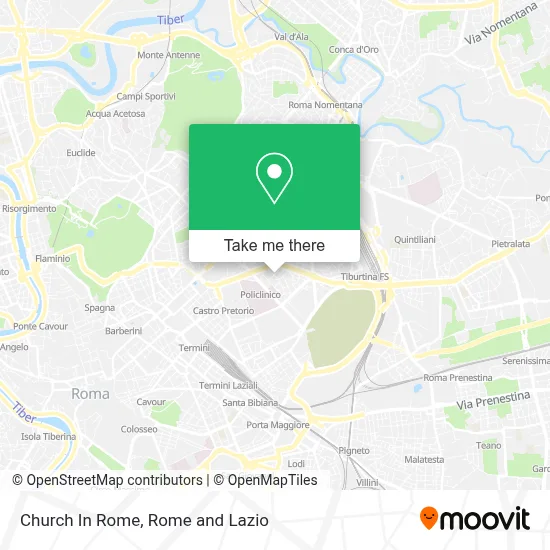 Church In Rome map