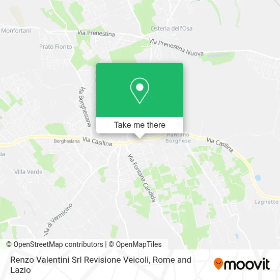 Renzo Valentini Srl      Revisione Veicoli map