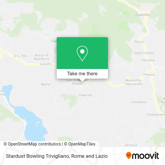 Stardust Bowling Trivigliano map