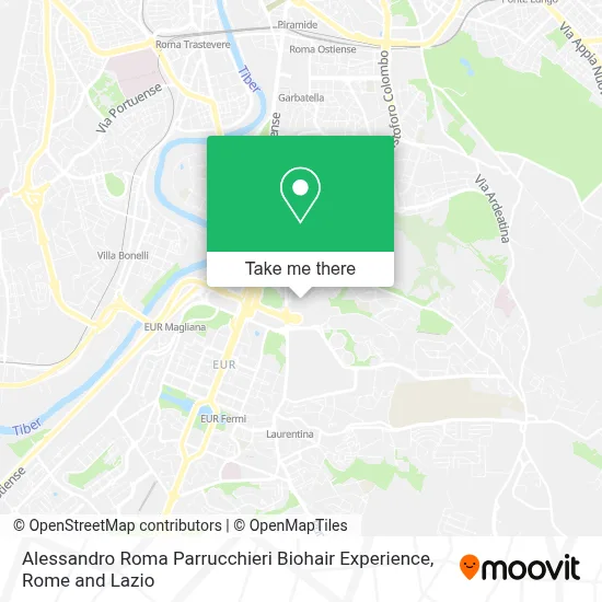 Alessandro Roma Parrucchieri Biohair Experience map