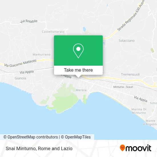 Snai Minturno map