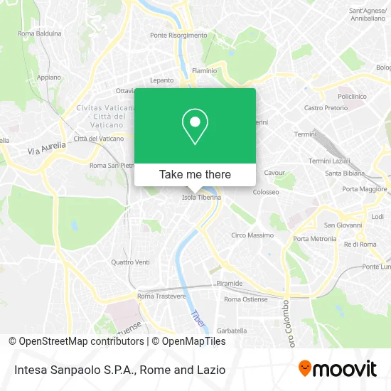 Intesa Sanpaolo S.P.A. map