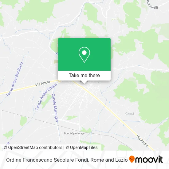 Ordine Francescano Secolare Fondi map