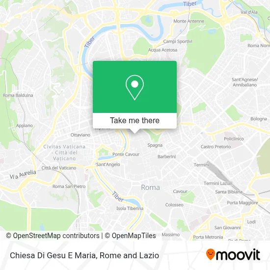 Chiesa Di Gesu E Maria map
