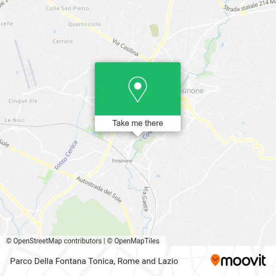 Parco Della Fontana Tonica map