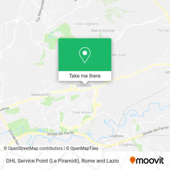 DHL Service Point (Le Piramidi) map