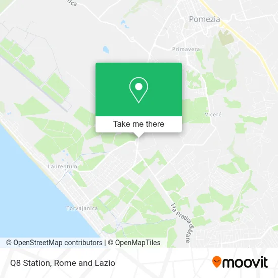 Q8 Station map