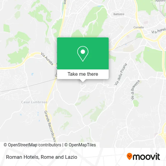 Roman Hotels map