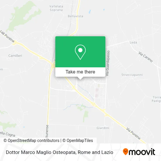 Dottor Marco Maglio Osteopata map