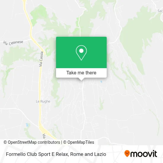 Formello Club Sport E Relax map