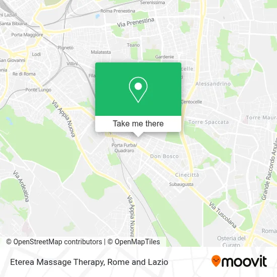 Eterea Massage Therapy map