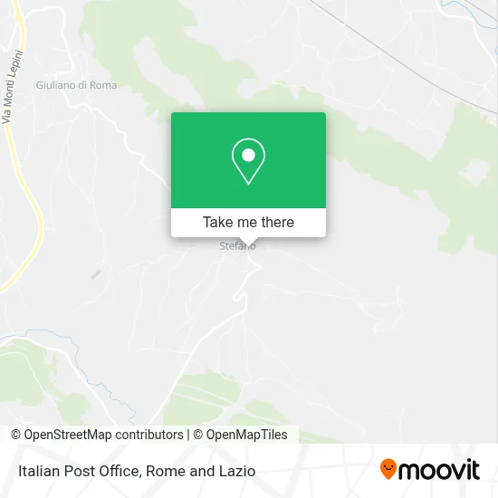 Italian Post Office map