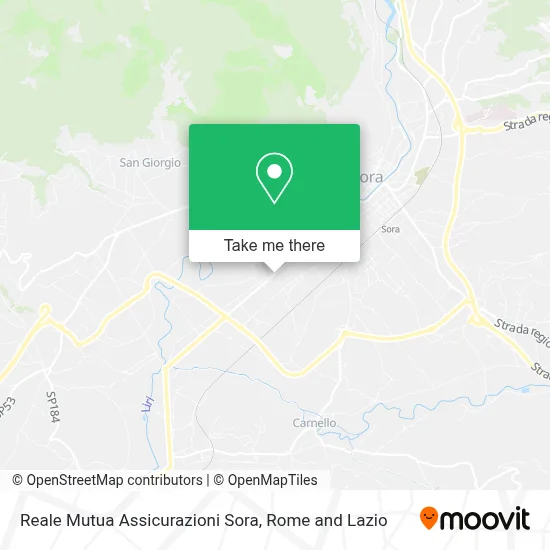 Reale Mutua Assicurazioni Sora map
