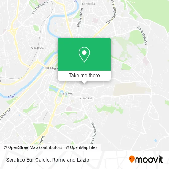 Serafico Eur Calcio map