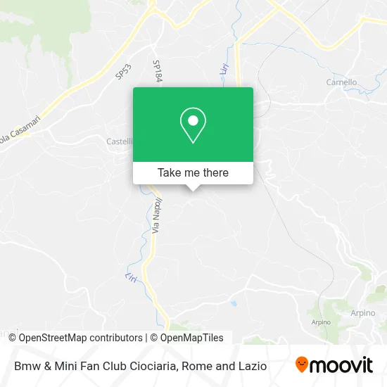 Bmw & Mini Fan Club Ciociaria map