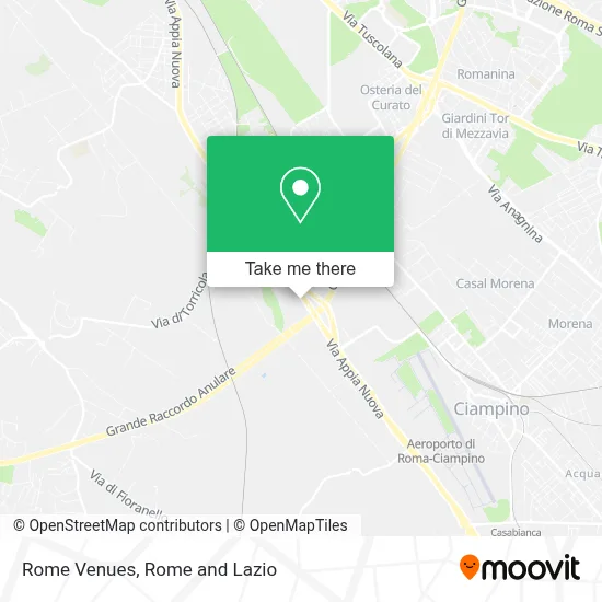 Rome Venues map