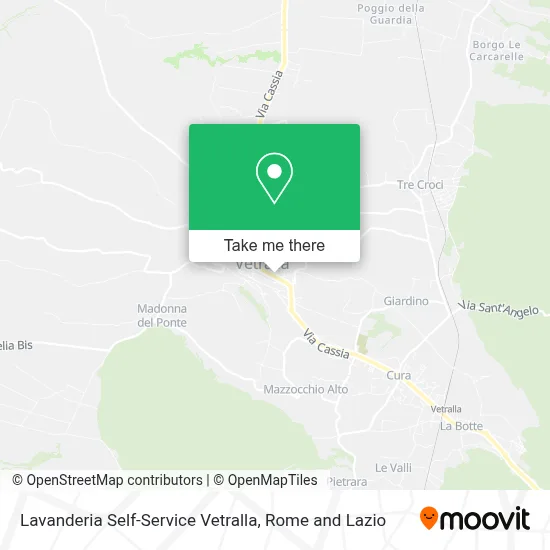 Lavanderia Self-Service Vetralla map