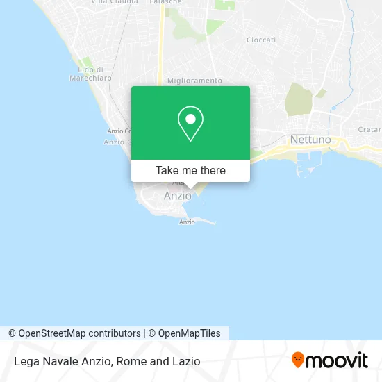 Lega Navale Anzio map