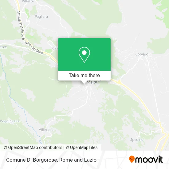Comune Di Borgorose map