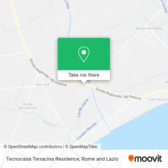 Tecnocasa Terracina Residence map