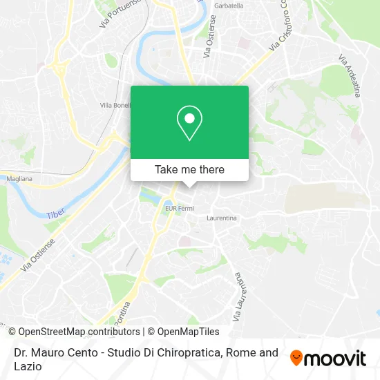 Dr. Mauro Cento - Studio Di Chiropratica map