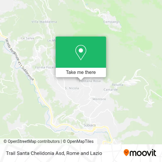 Trail Santa Chelidonia Asd map