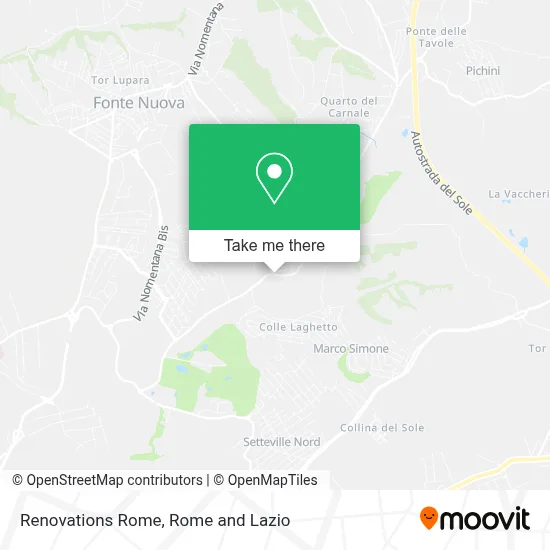 Renovations Rome map