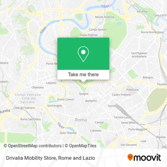 Drivalia Mobility Store map