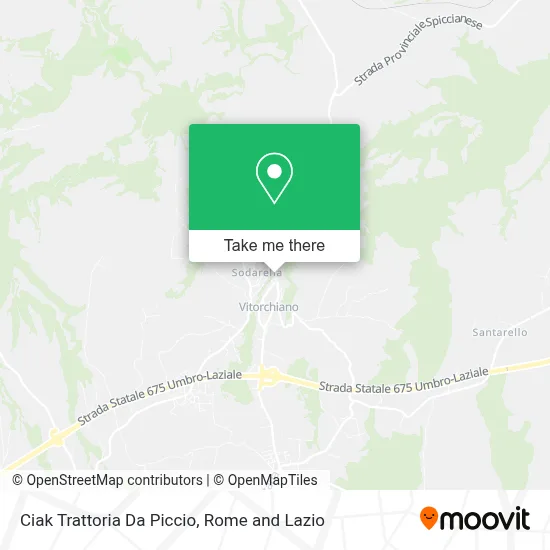 Ciak Trattoria Da Piccio map