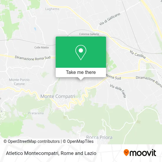Atletico Montecompatri map