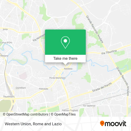 Western Union map