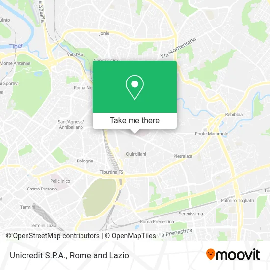 Unicredit S.P.A. map