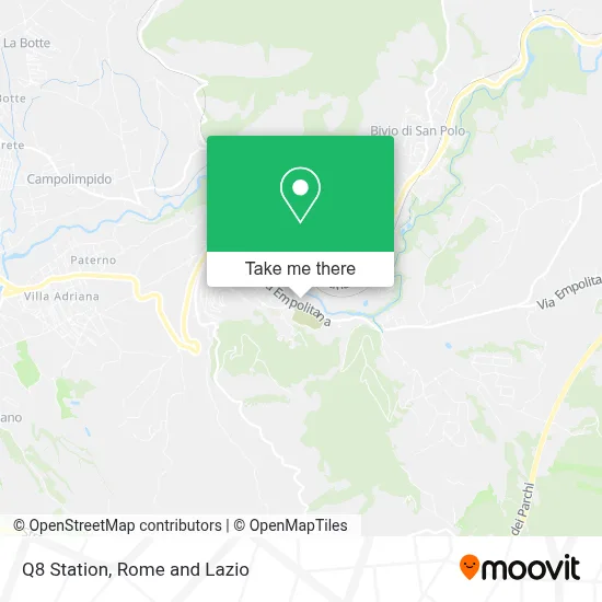 Q8 Station map