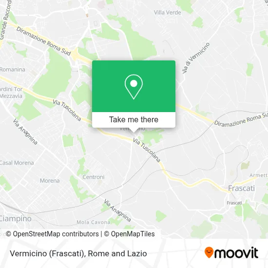 Vermicino (Frascati) map
