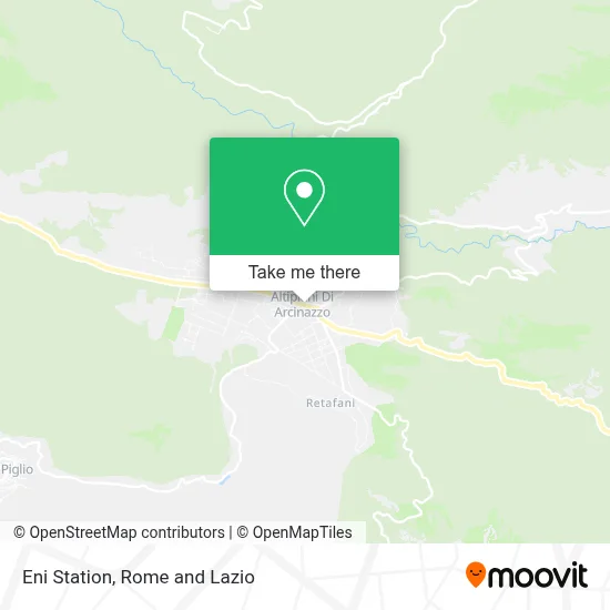 Eni Station map